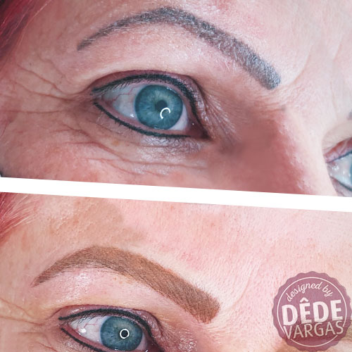 Dêde Vargas - Design de Sobrancelhas - Correção de cor e Neutralização